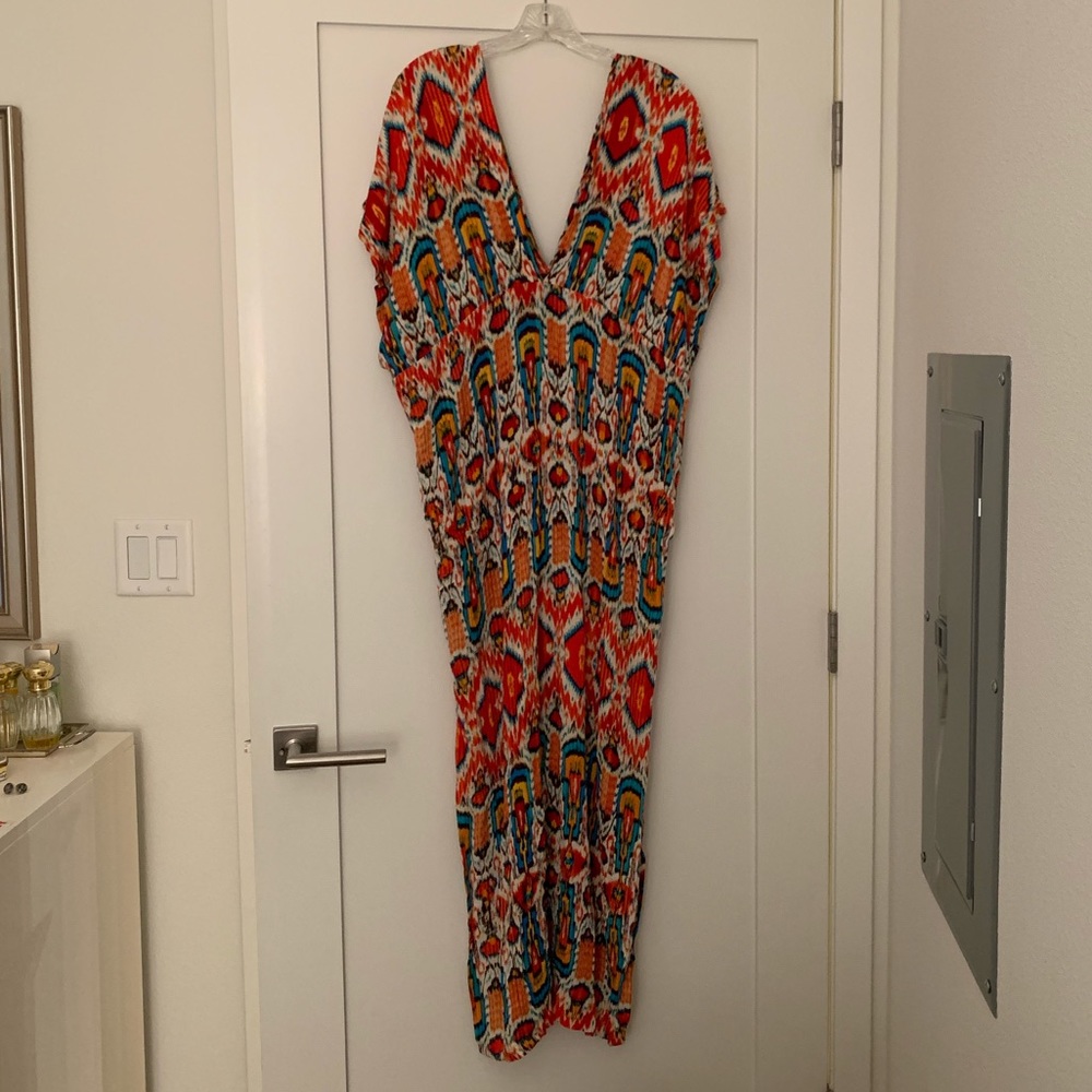 Josa Tulum swim cover up or low cut maxi dress.